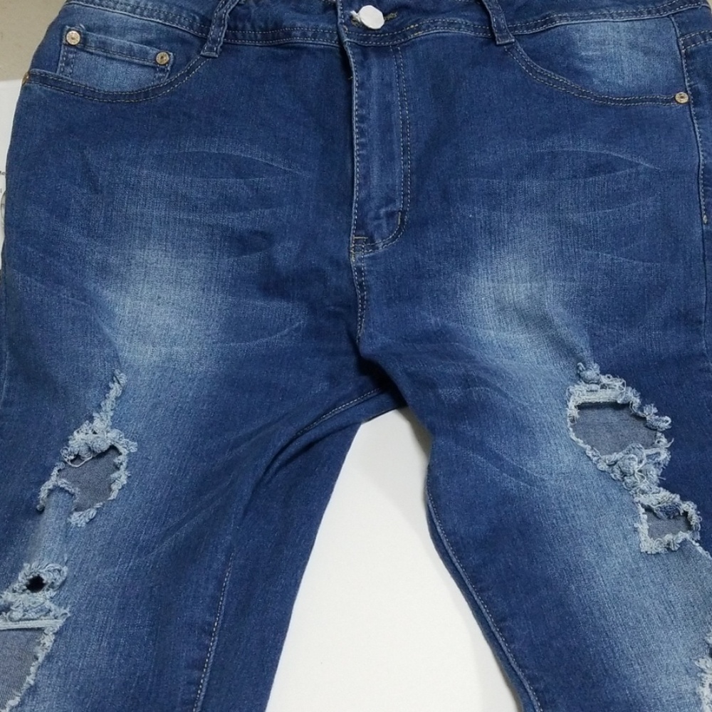 Push Up Blue Skinny Leg Jeans